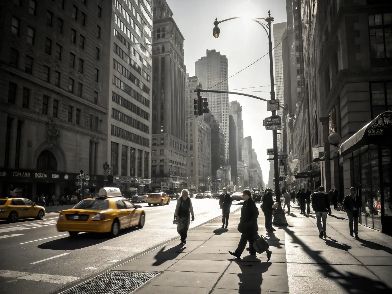 A vibrant cityscape of New York City, showcasing the iconic skyline and bustling streets, symbolizing a major destination for DnA Auto Shipping's services.